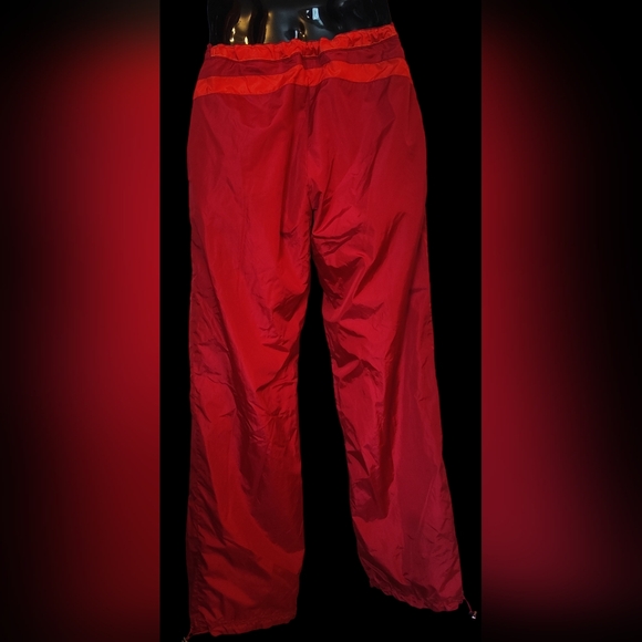Women's Authentic Vintage Versace Sport Track Pant Red Orange Size Large - Picture 6 of 9